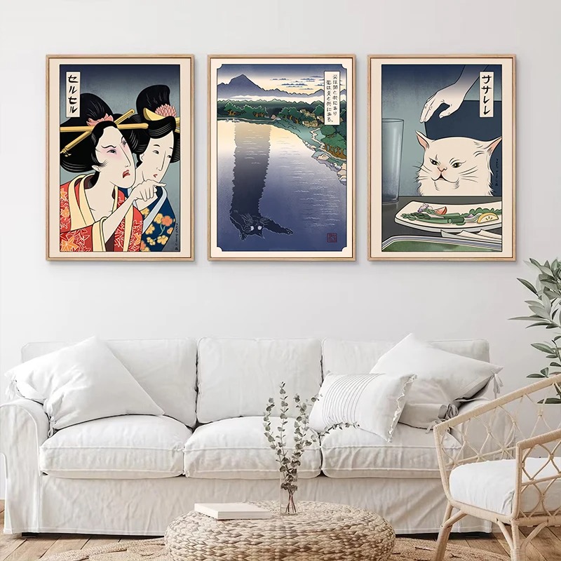 Japonês ukiyoe estilo cartaz i - Japanese Lifestyle At Home avaliação e preço